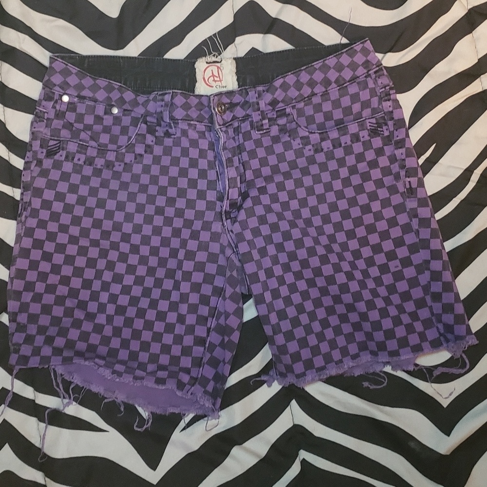 CHOR cut off skinny jean shorts